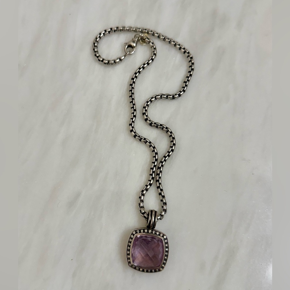 David Yurman Albion Amethyst Necklace - Large